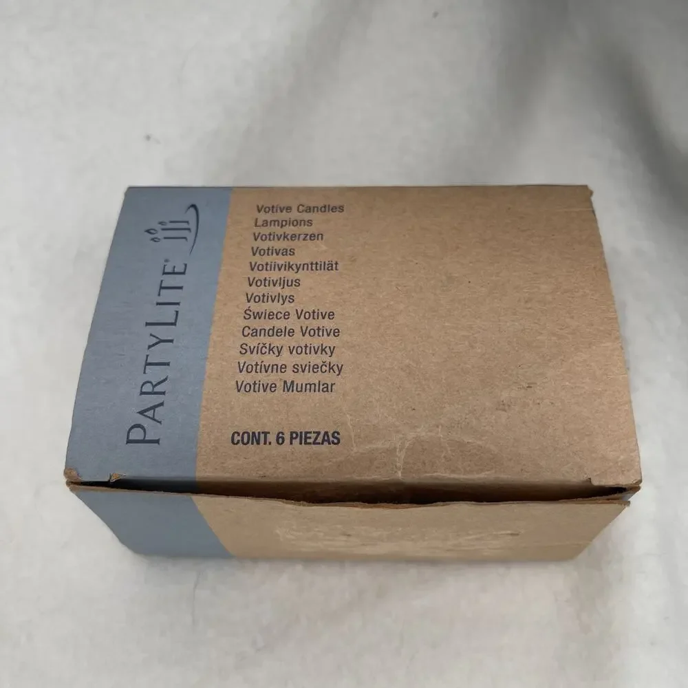 Vintage PARTYLITE Citrus Peel & Sage V06419 Votive Candles Box of 6